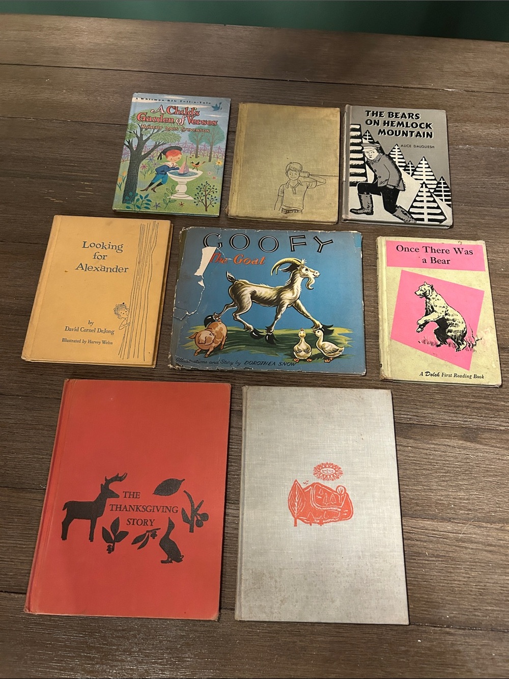 Vintage Children’s book lot 1940’s 50’s 60’s 8 books all hardcover please read